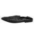 Dolce & Gabbana Black Leather Slip On Men Flat Loafers Shoes